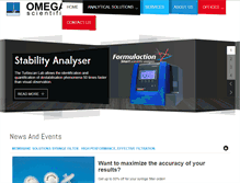 Tablet Screenshot of omegascientific.com.sg